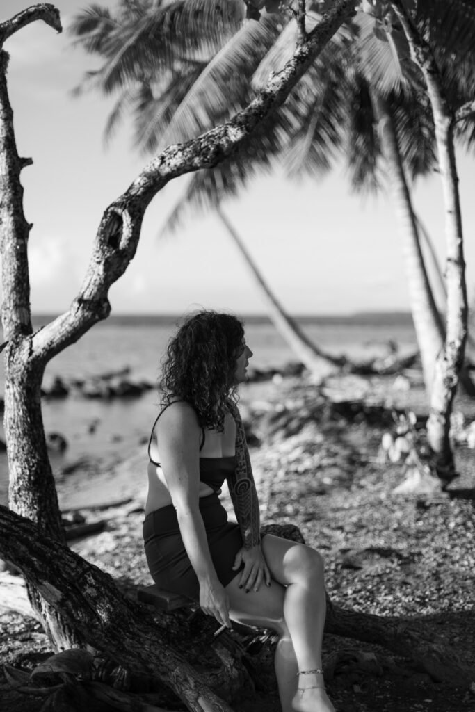 portrait femme noir et blanc photographe