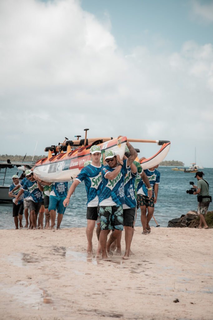 compétition internationale course de pirogues polynésiennes hawaiki nui vaa en polynésie française