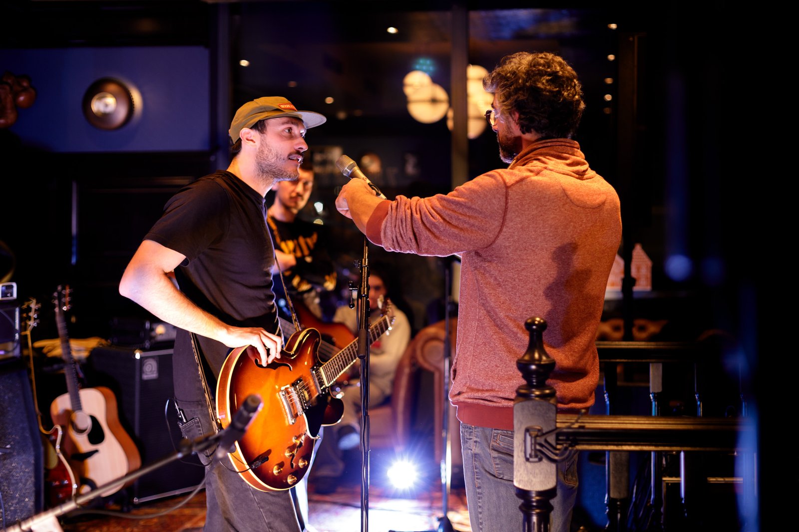 Backstage avant un concert