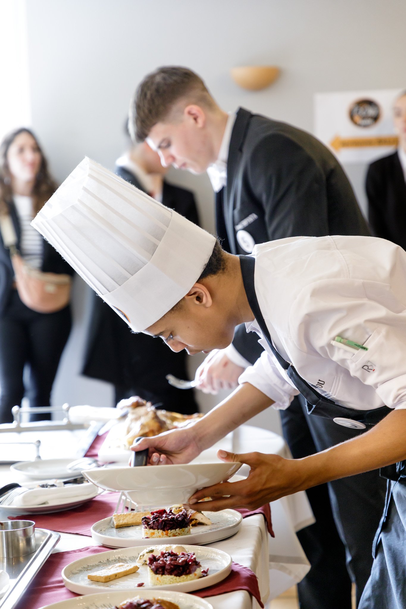 documentaire photos sur le concours culinaire les toqués de janzé au lycée hôtelier sainte anne à Saint Nazaire en loire atlantique