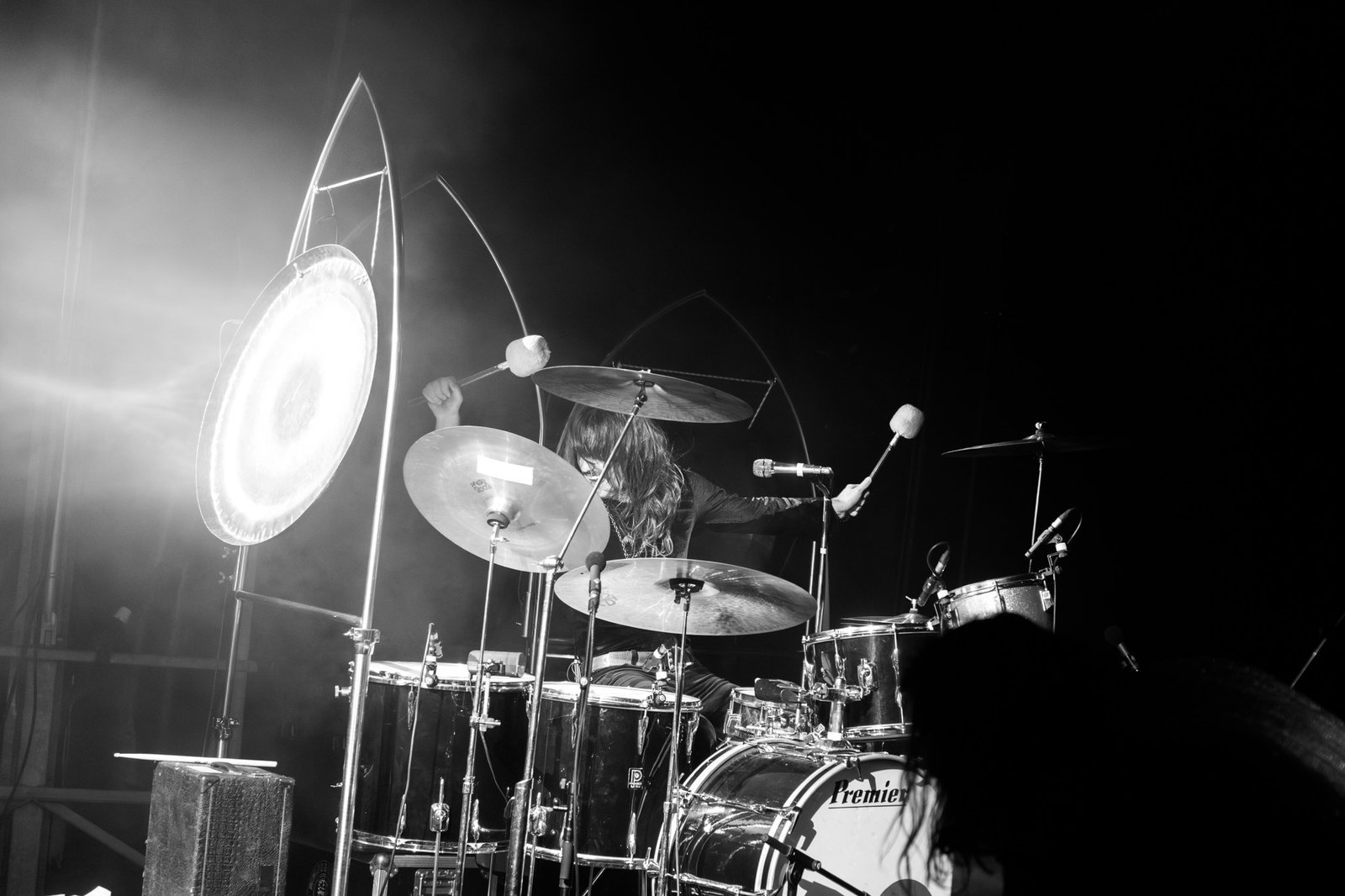 reportage photographie noir et blanc concert festival groupe rock breton moundrag 