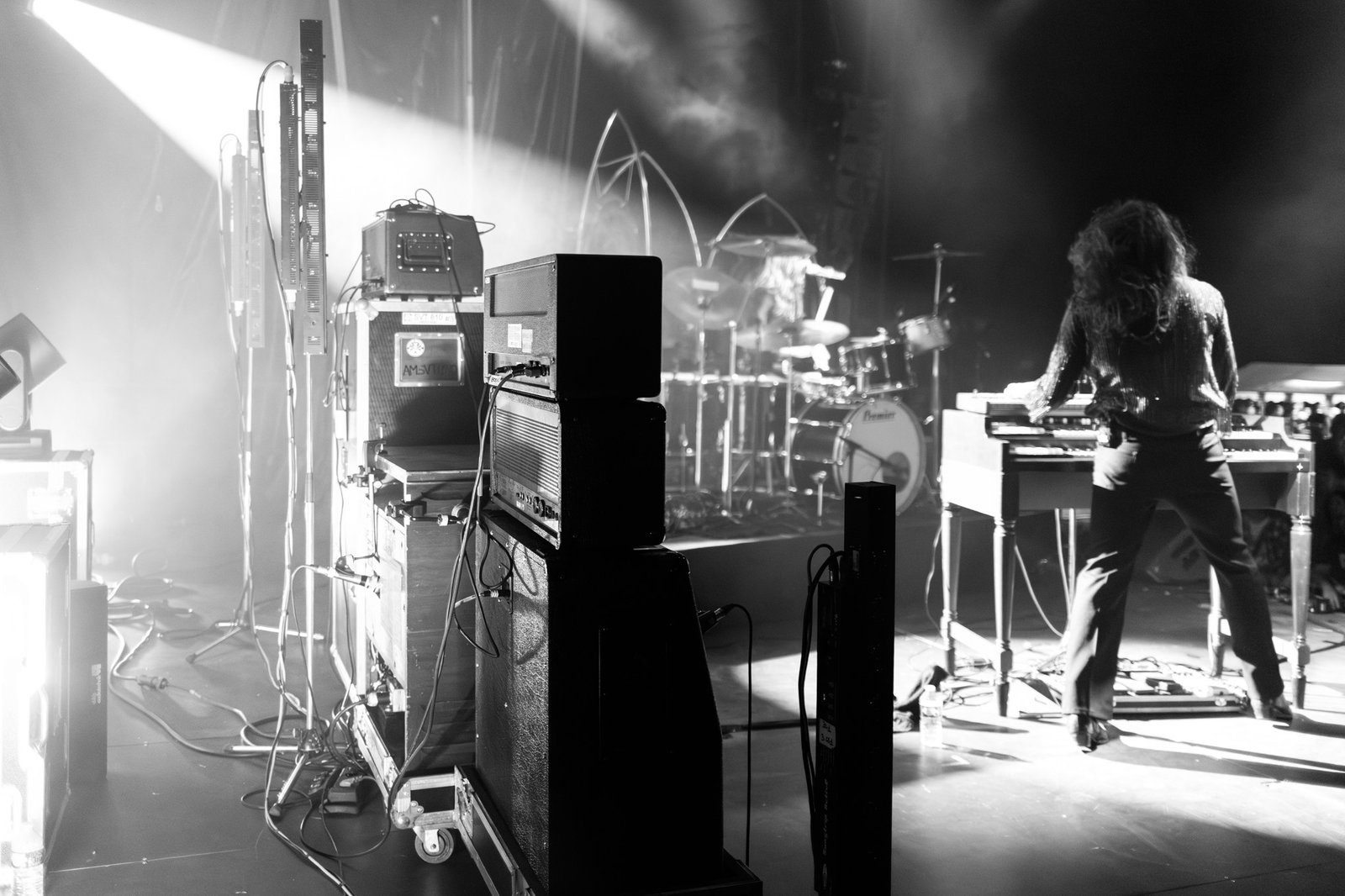 reportage photographie noir et blanc concert festival groupe rock breton moundrag 