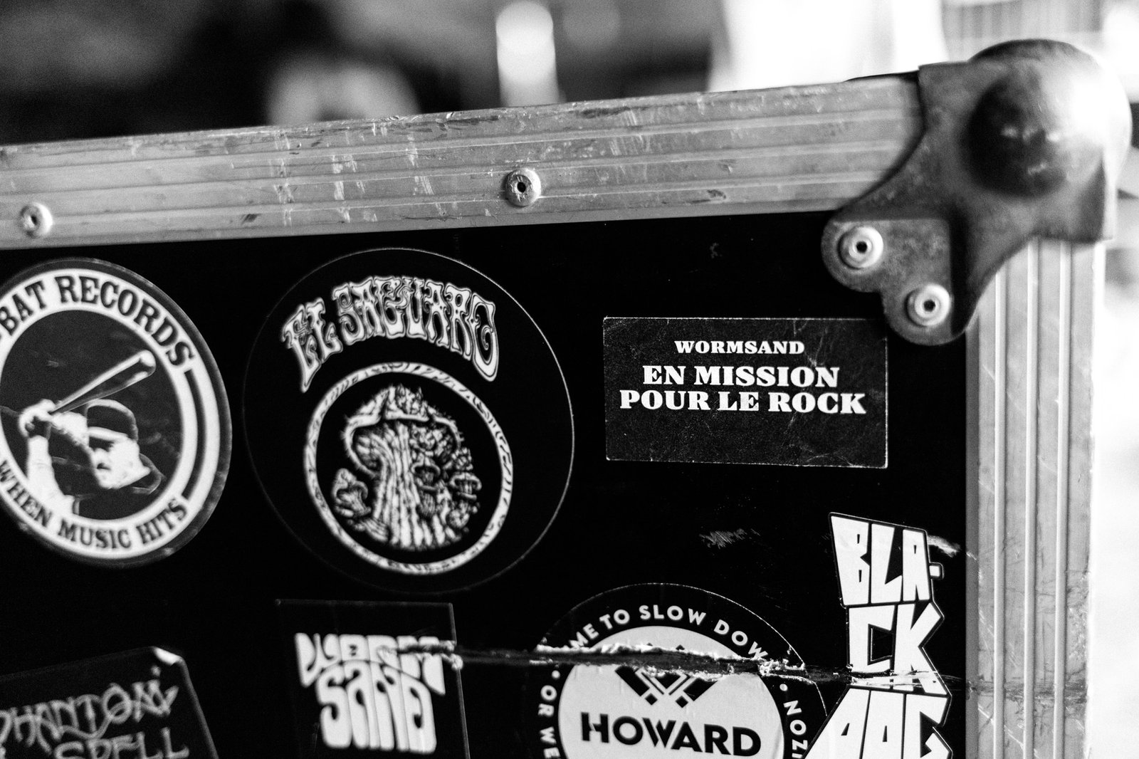 reportage photographie noir et blanc coulisses festival groupe rock breton moundrag 